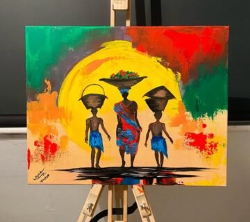 Mama and her boys We appreciate hardworking mothers today ❤️ pintoarts artoftheday africanwo 360x320